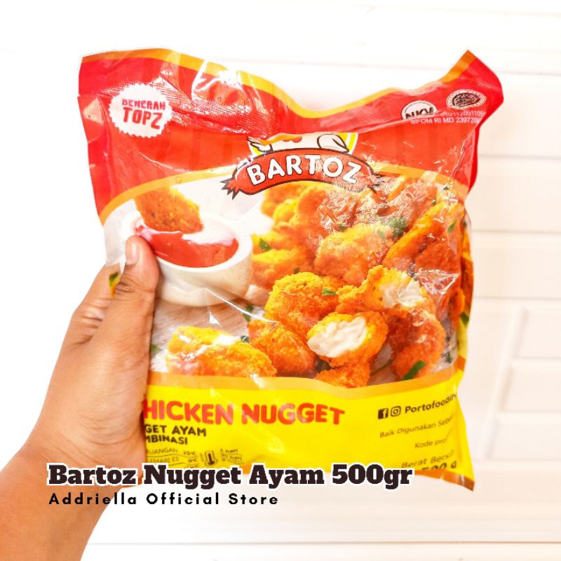 

ADDRIELLA Bartoz Nugget Ayam 500gr | Bartoz/Frozenfood/Frozenfood Murah