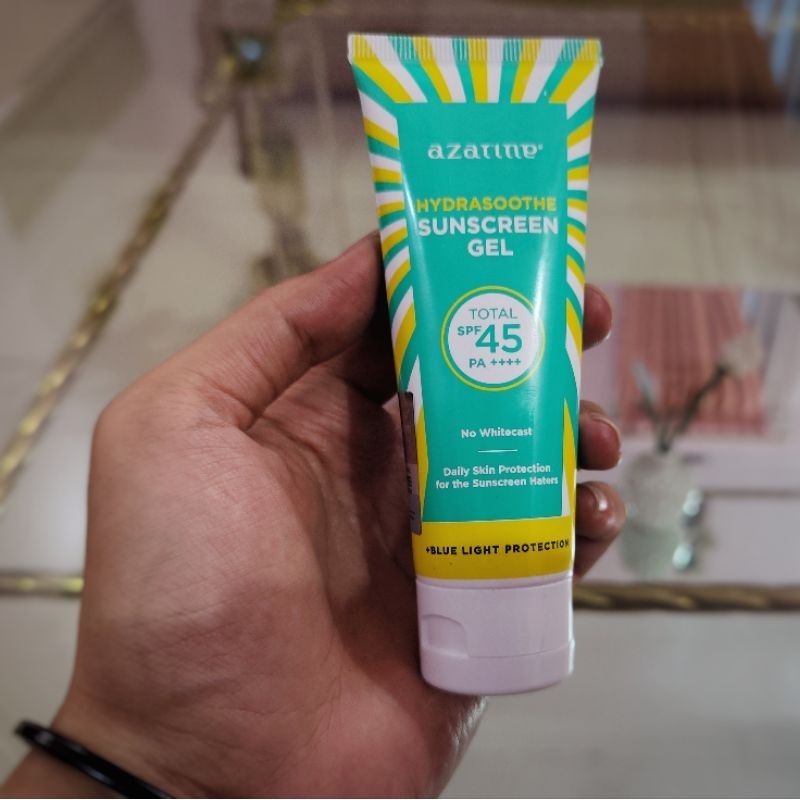 Azarine Sunscreen Hydrasoothe Gel SPF45 PA++++ 110ml 50ml Original Azarine Jumbo Bigger Size Skincar