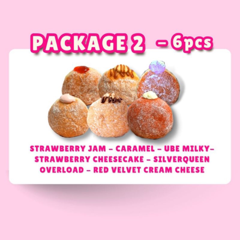 

Package 2 Bomboloni isi 6pcs. Donat Khas Italia