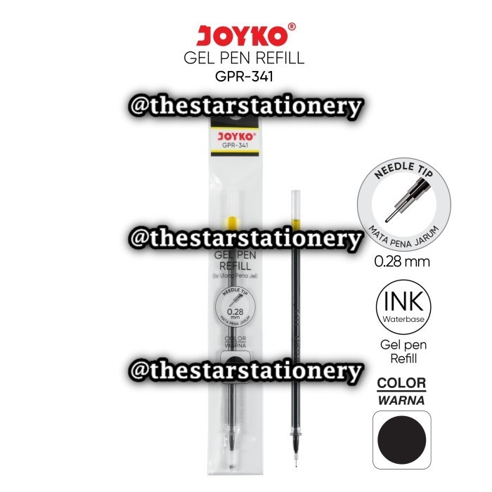 

(1 Biji) GROSIR Refill Gelpen JOYKO GPR-341 0.28mm / Refill Isi Ulang Pen Isi Pulpen Joyko (1 Biji)