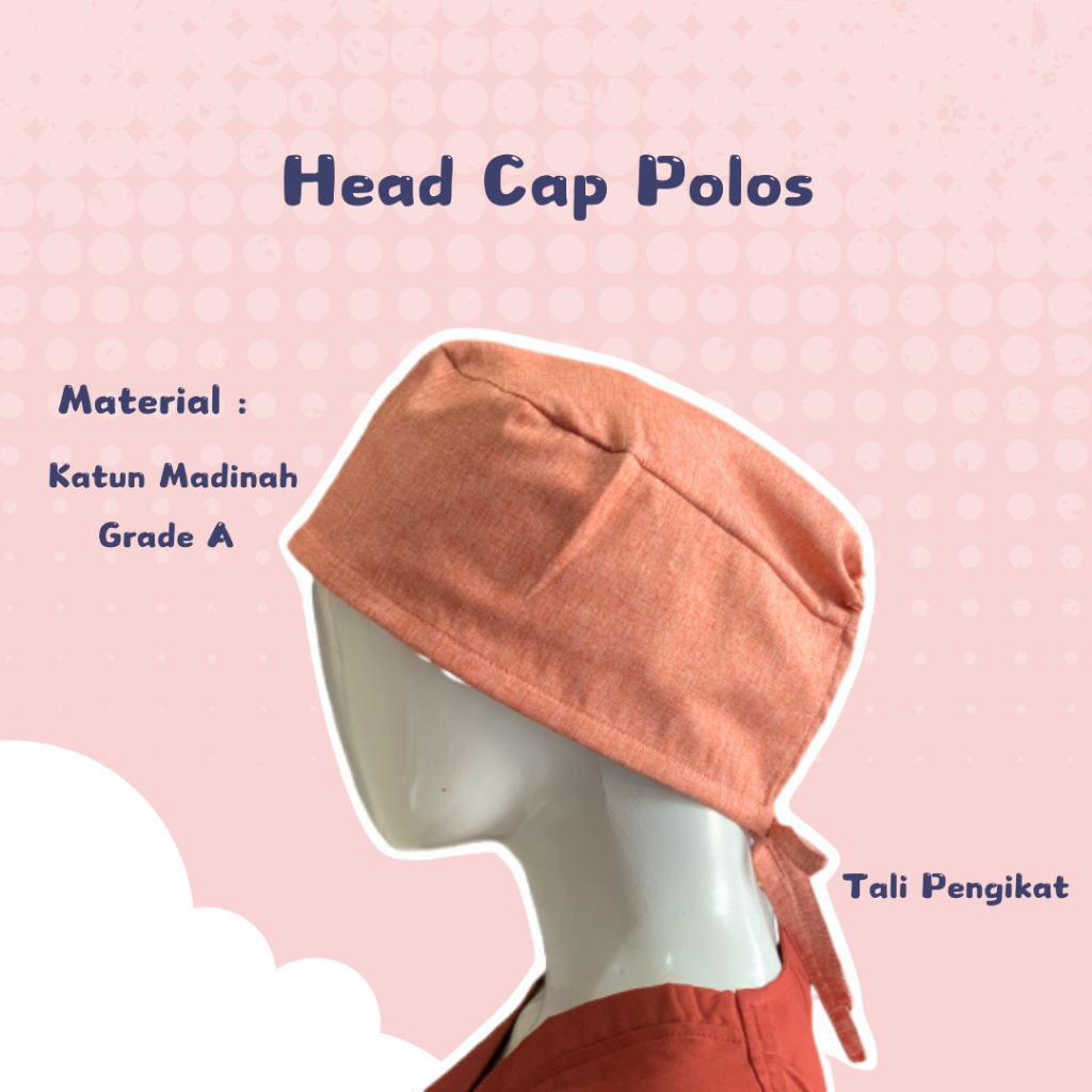 Head Cap / Topi Bedah / Surgical Cap / topi ok medis / cap polos