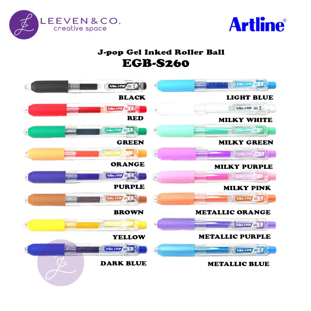 

ARTLINE JPOP EGB-S260/AH RETRACTABLE GEL PEN