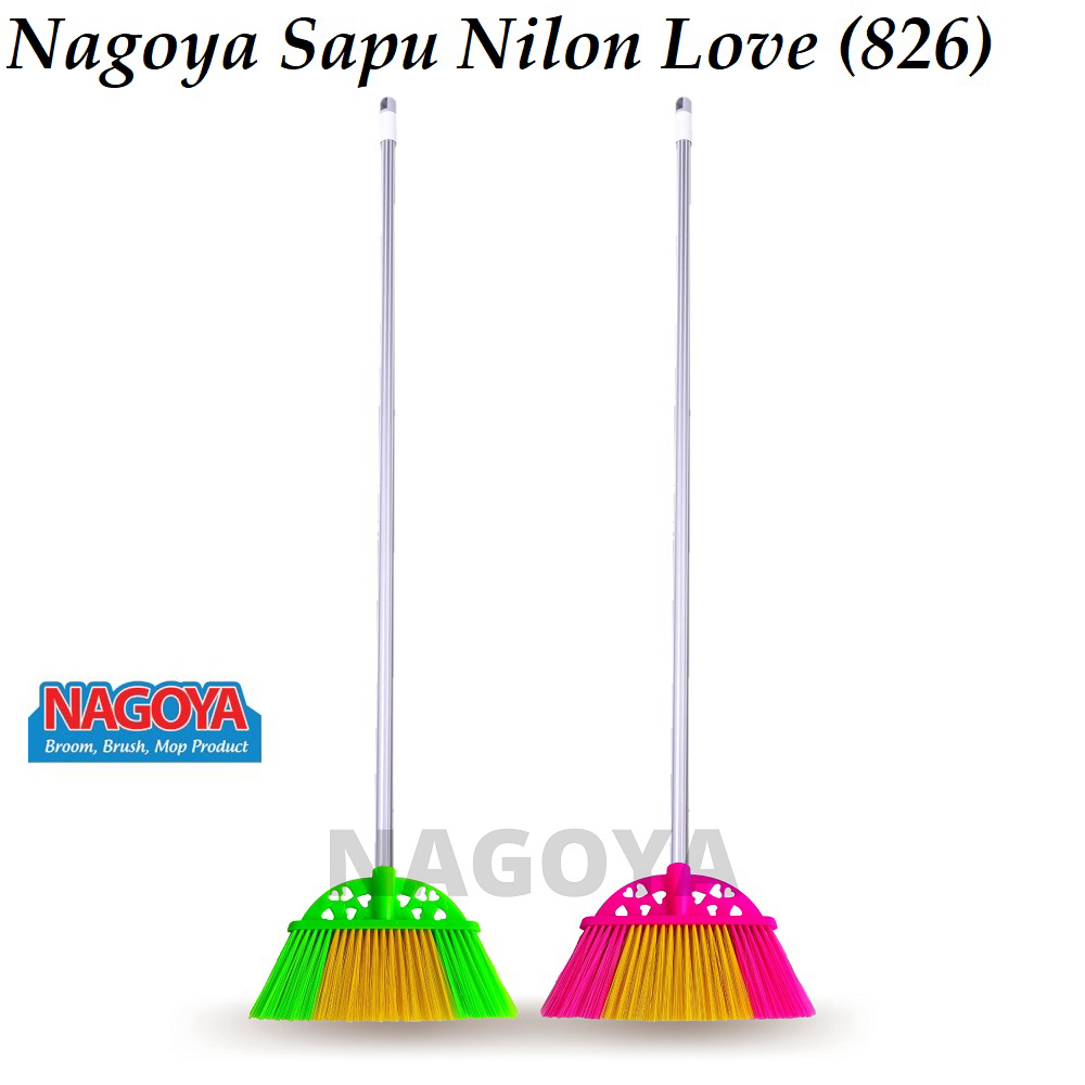 Sapu Nilon Love Nagoya / Sapu Lantai Broom Nagoya 826 Motif Love