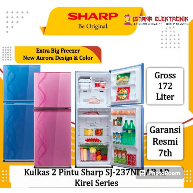 Kulkas Sharp 2 pintu sj-237nd