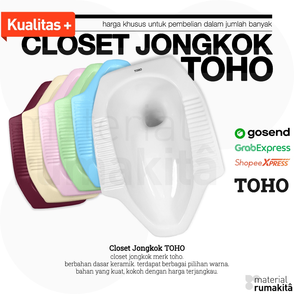 Closet Jongkok TOHO / Kloset Jongkok TOHO - Warna
