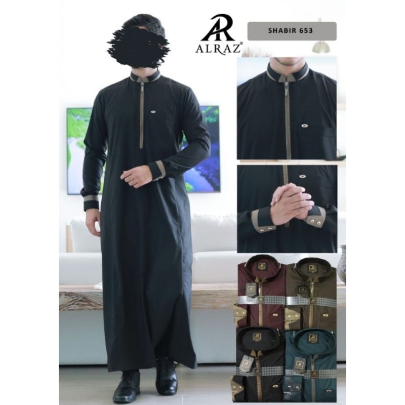 GAMIS JUBAH AL RAZ PREMIUM TERBARU ABRISAM LENGAN PANJANG PAKAI MANSET
