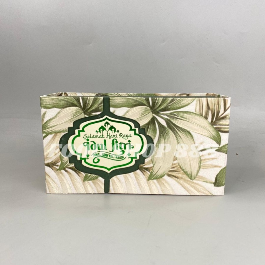 

Box Kue Kering 2 Toples 250Gr / Box Kue Setengah Lapis Motif Daun