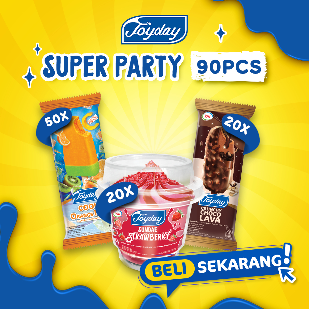 

Joyday Ice Cream Package Super Party - Isi 90pcs Eskrim Stick