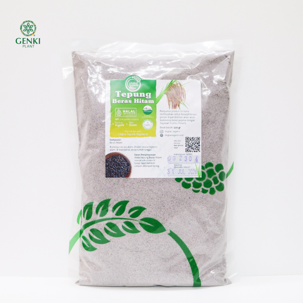 

Lingkar Organik Tepung Beras Hitam - 500 g
