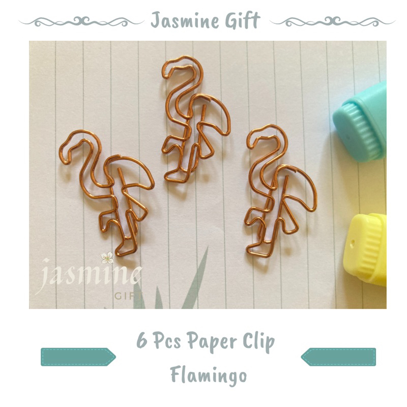 

[FREE GIFT] Paper Clip Aesthetic Lucu Flamingo - Jasmine Gift