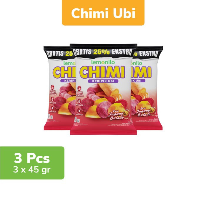 

3 Pcs Lemonilo Chimi Ubi Jagung Balado 45g
