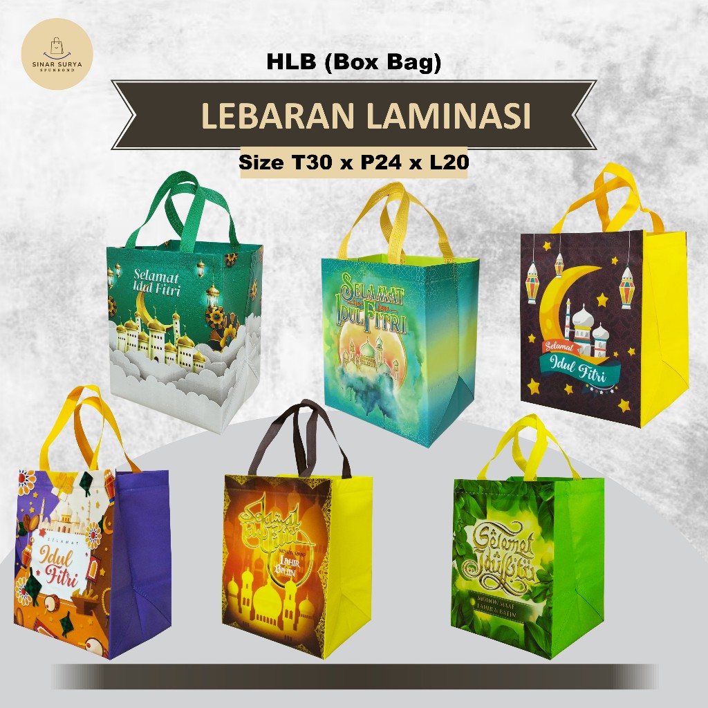 

Tas Parcel Lebaran Tas Hampers Lebaran Premium Tas Lebaran Laminasi 30x24x20