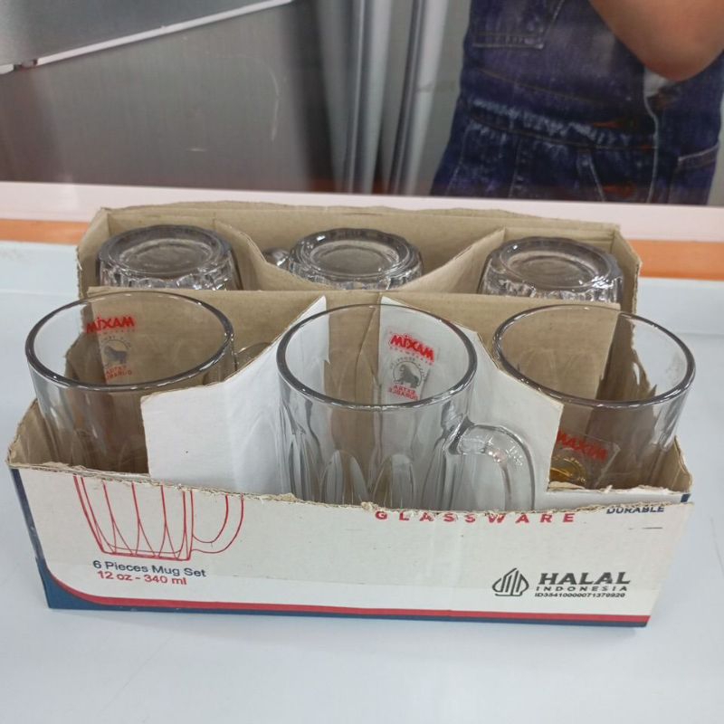 Maxim Gelas MVC-12T / Gelas Kaca 340ml Set 6pcs