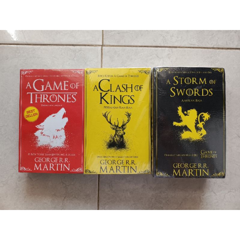 Preloved - Paket Novel Game of Thrones (Buku 1-3) Bahasa Indonesia