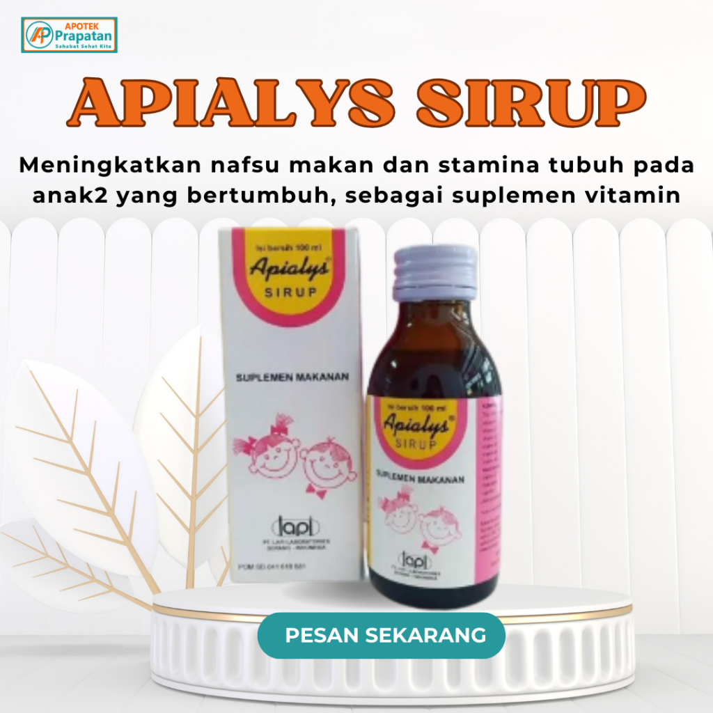 APIALYS SIRUP VITAMIN ANAK ,DAYA TAHAN TUBUH