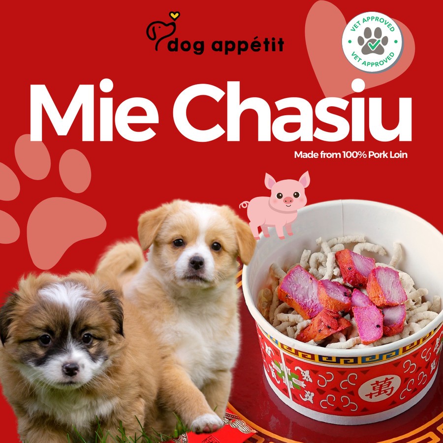 DOG APPETIT Mie Chasiu Pork Babi Panggang Snack untuk Anjing Kucing
