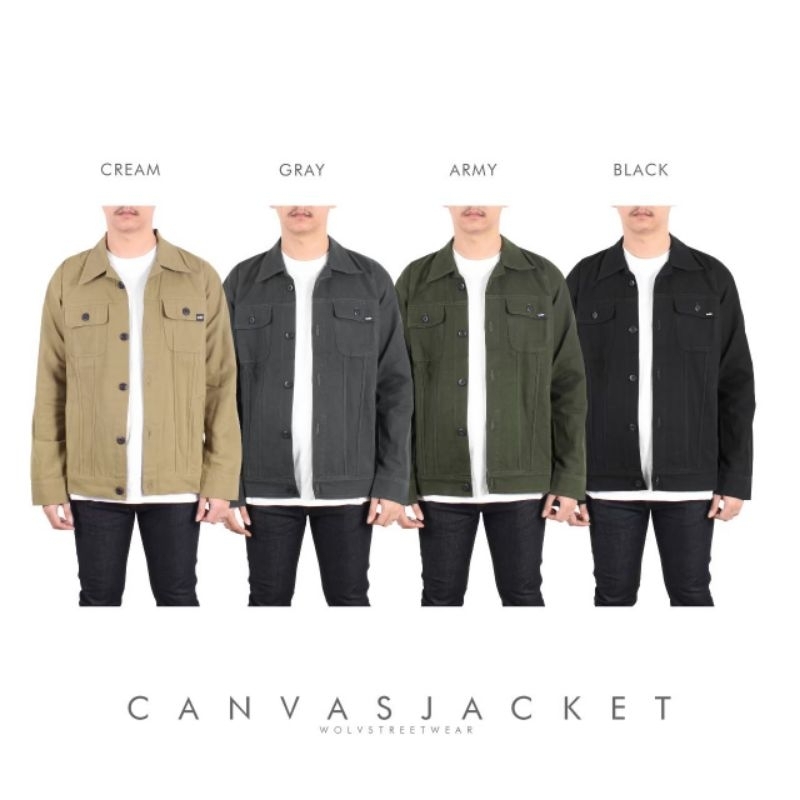 jaket canvas/semiparka/trucker jaket