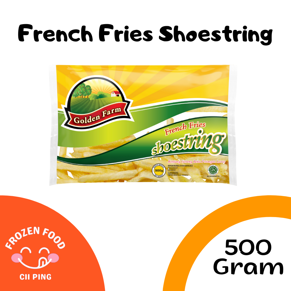 

Golden Farm Shoestring 500 Gr / Kentang Beku / Frozen Food