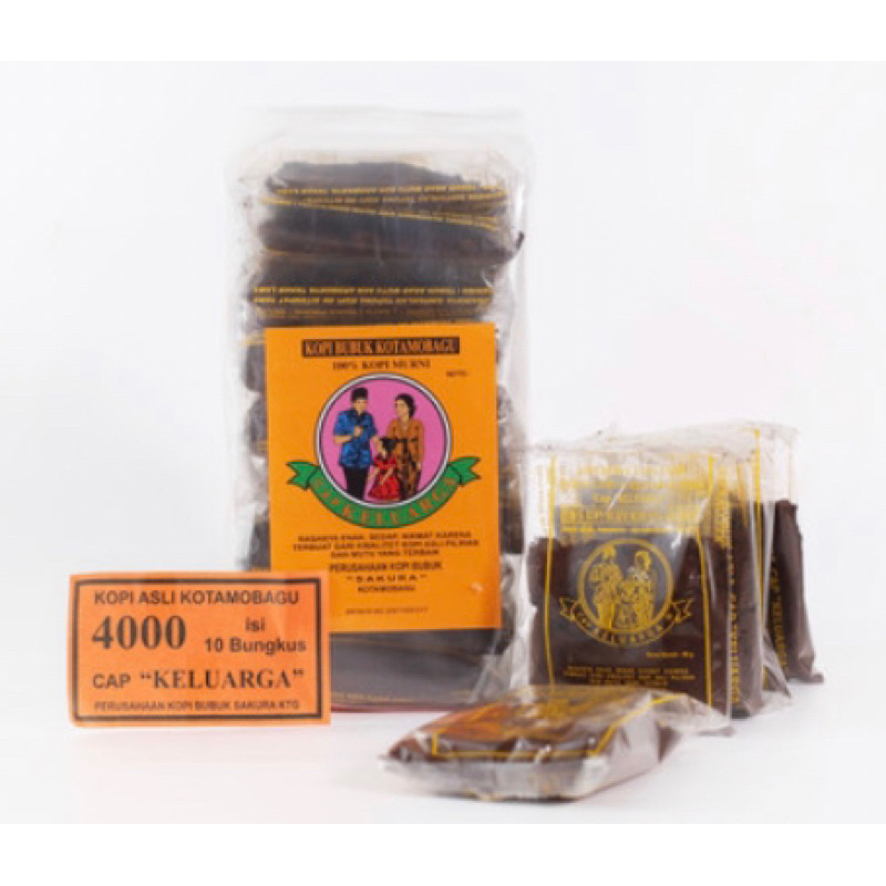 

Cap Keluarga Kopi Kotamobagu 4000 1pcs / 1 pak isi 10 pcs