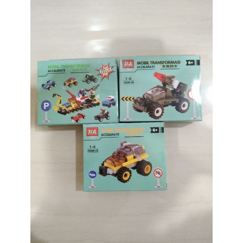 Mainan bricks dus murah HA / mainan edukasi anak / brick / mainan bongkar pasang / lego pesawat rock