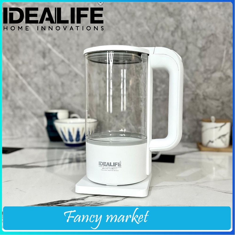KETTLE OTOMATIS IDEALIFE IL-113S Teko Listrik/Kettle Listrik - 1Liter BODY KACA
