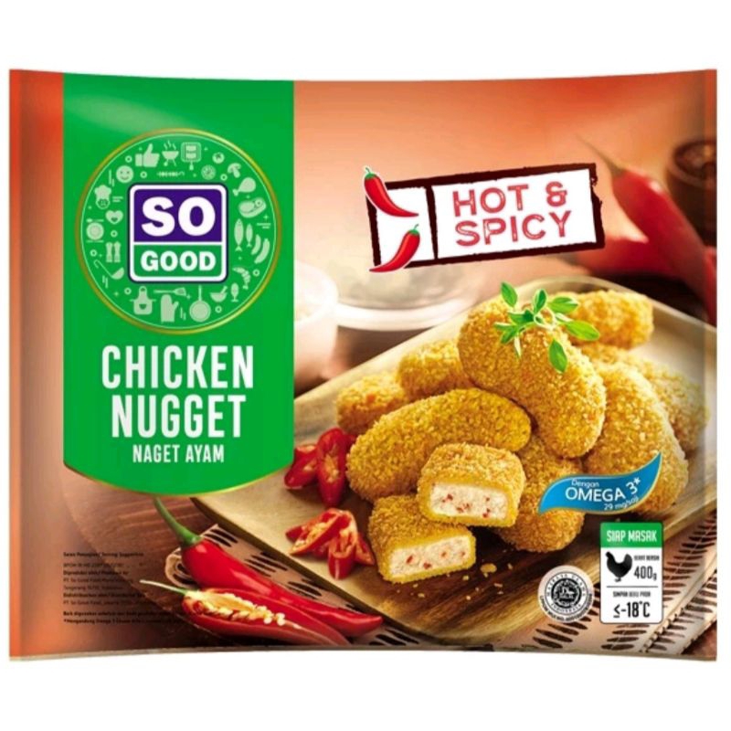 

So Good Chicken Nugget Hot n Spicy 400gr