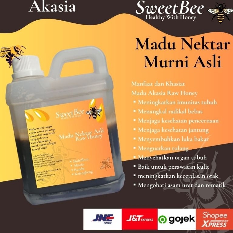 

FLASH SALE Madu SweetBee AKASIA 1gr Raw Honey