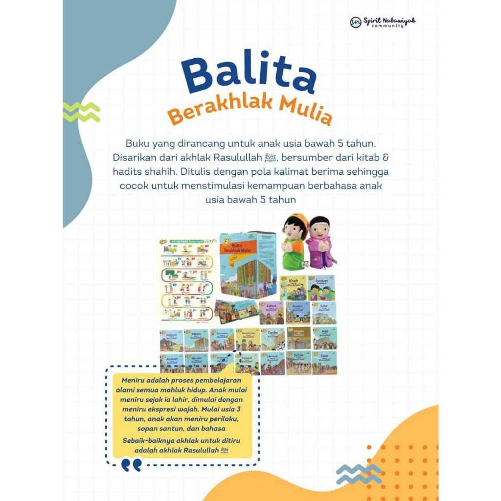 Buku Balita Berahlak Mulia (BBM) Sygma Daya Insani