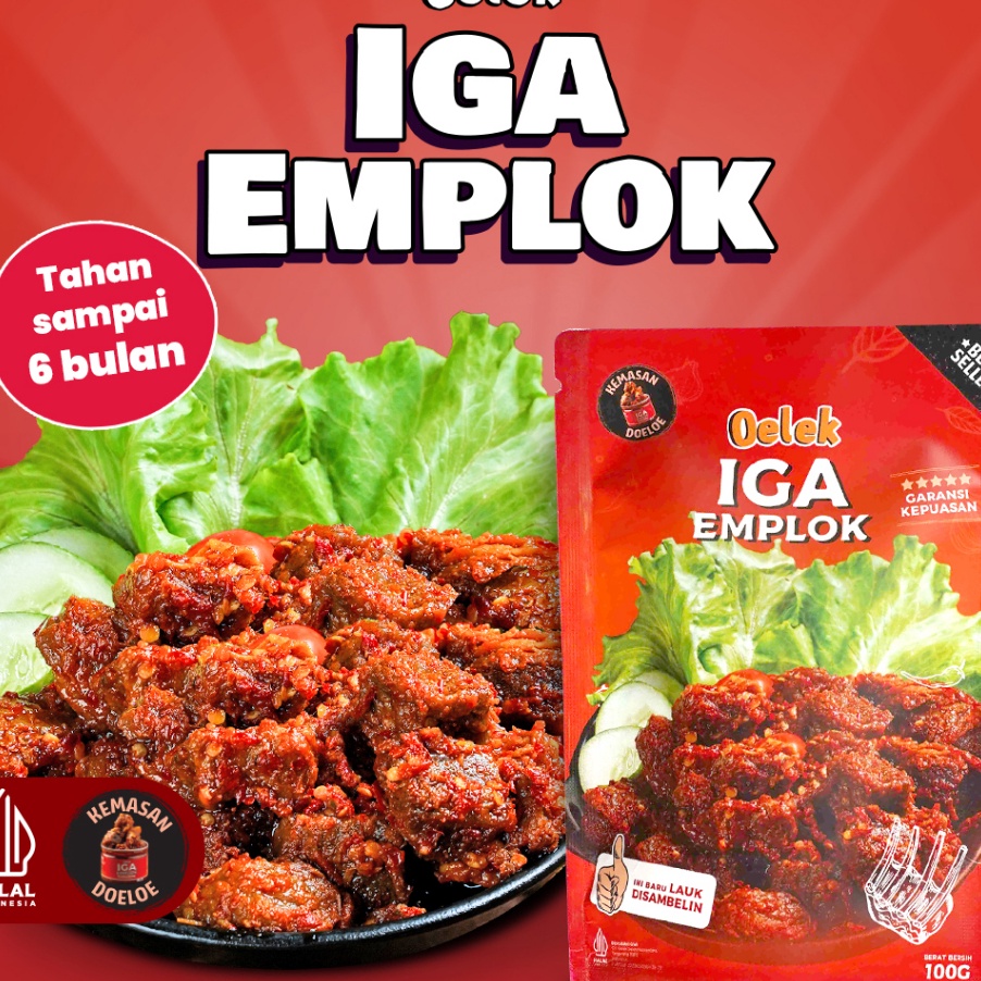 

Penjualan TerbaikCOD Iga Emplok Oelek 1gr Iga Mercon Iga Sambal Oseng Iga