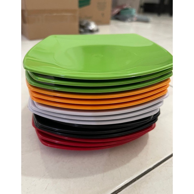 Terbaru  1 Lusin  Piring Saji Semi Melamine Kecil  Piring Makan Semi Melamine  Piring Datar