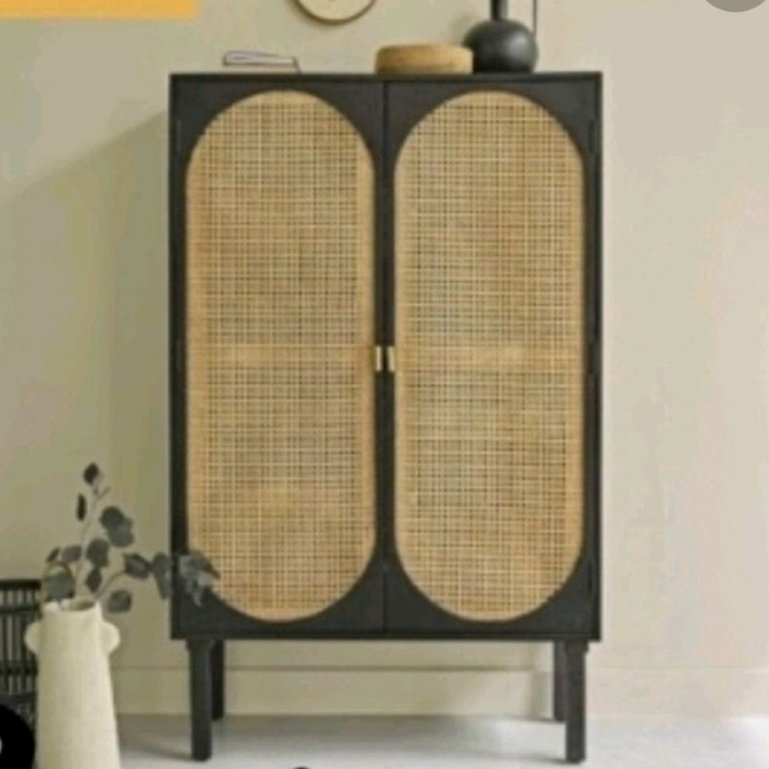 ZIRCON STORAGE CABINET LEMARI KAYU JATI LEMARI ROTAN LEMARI CABINET Benwood