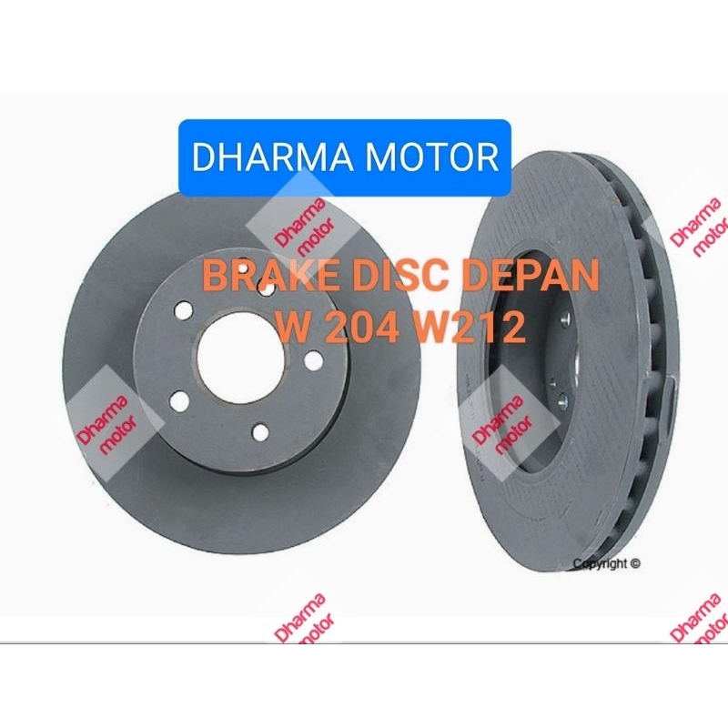 BRAKE DISC DEPAN W204 W212 VENTED 212 421 1312 PIRINGAN REM DEPANHARGA SET KIRI KANAN