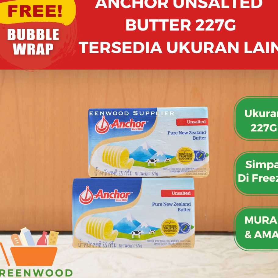 

FSASH SALE Anchor Unsalted Butter 227 Gram