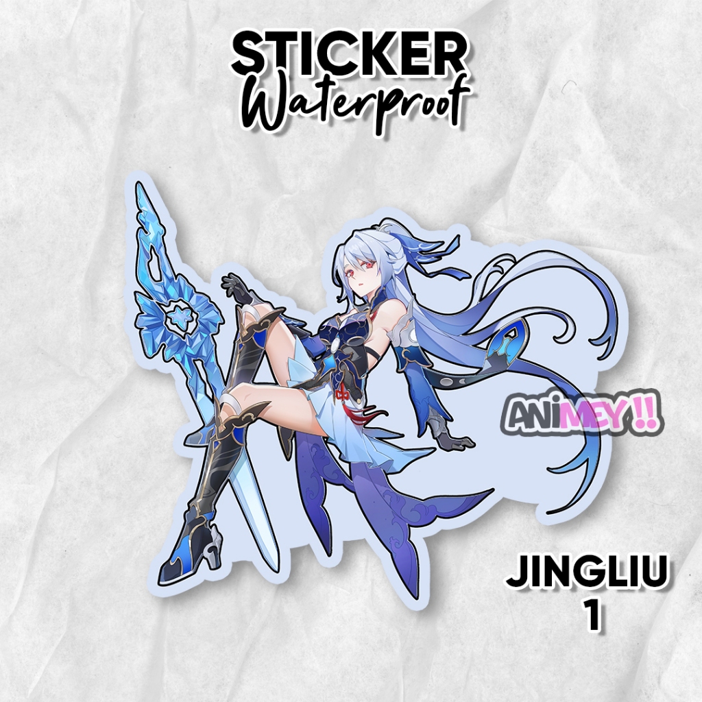 

Stiker Jingliu Honkai Star Rail / Sticker Anime Waterproof