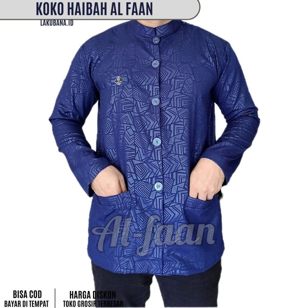 BAJU KOKO HAIBAH AL FAAN - Baju Haibah Kurta Gamis Koko Alfaan Haibah lengan Panjang