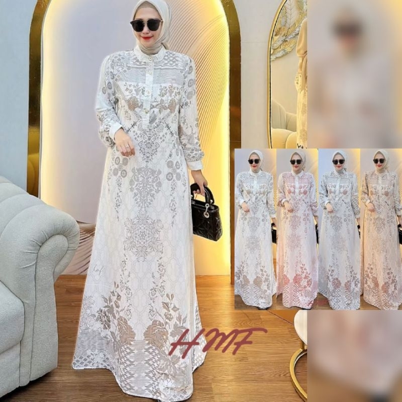 HMF ARUNIKA VOL 2  Baju Dress Gamis Katun Arunika Dress vol 2 By HMF . TZY Olshop