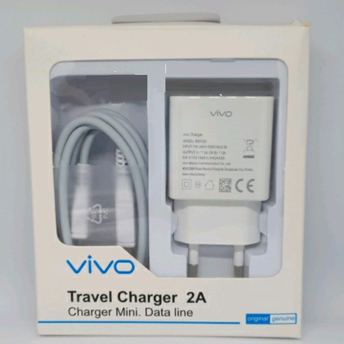 Charger Original Vivo Y53 Y55 Y55S Y12 Y15 Y17 S1 Casan Cesan Cas Travel charger vivo merek ori 100%
