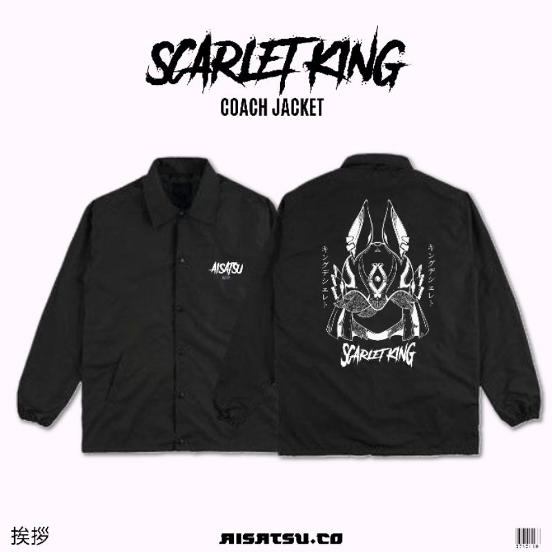 Jaket Coach Gensin Impact Pria Wanita, Scarlett King