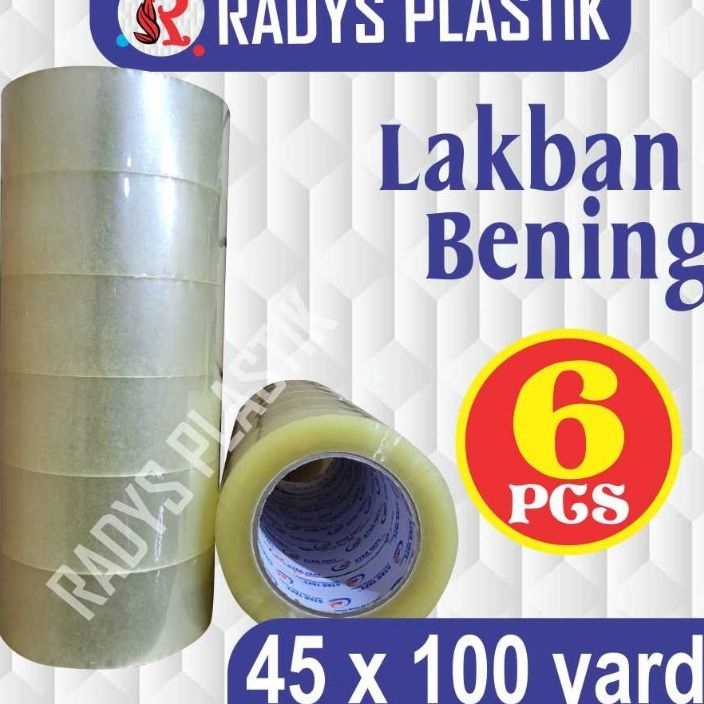 

Stok terbaru LAKBAN BENING 6 PCS 1 YARD