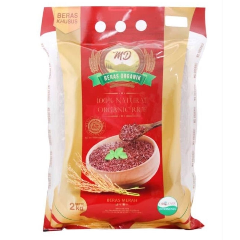 

Beras Merah Organic MD 2Kg Kupas Kulit
