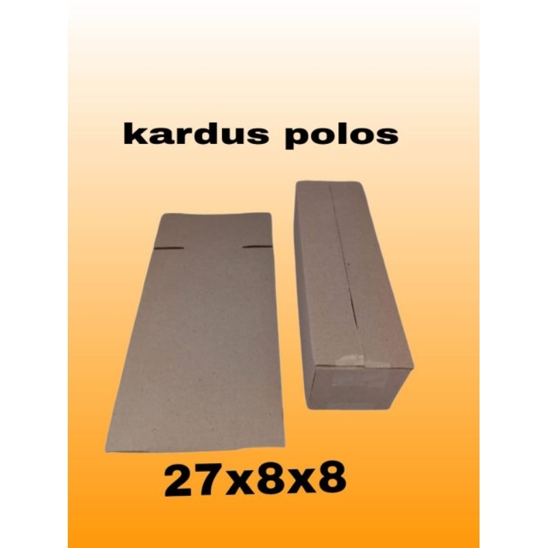 

kardus polos UK 27x8x8 kardus sedang kardus packing