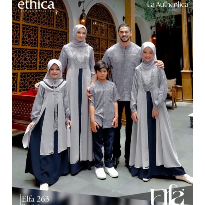GROSIR  SALE SARIMBIT KELUARGA ETHICA ELFA 263 MOOD INDIGO  SARIMBIT TERBARU 223  BAJU KONDANGAN