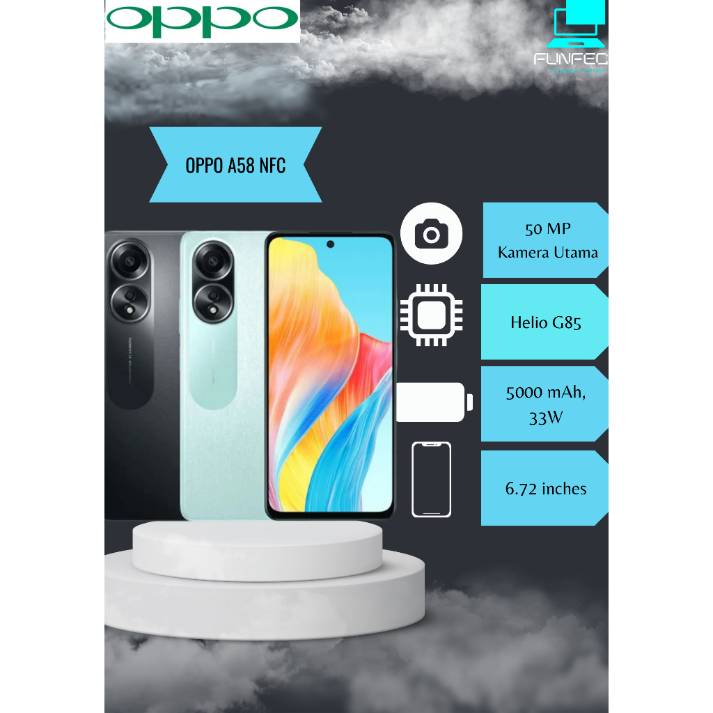 OPPO A58 NFC RAM 6/128, 8/128