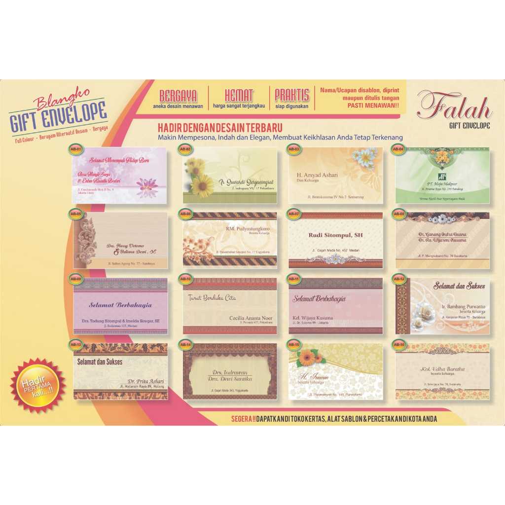 

Amplop Falah Motif Ab 01 - 22 Isi 50 Lembar Harga Termurah