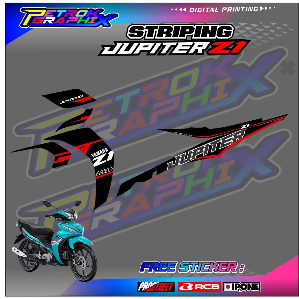 STRIPING VARIASI JUPITER Z1 / STICKER LIST MOTOR VARIASI JUPITER Z1