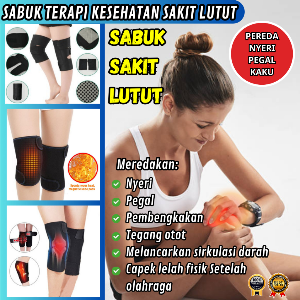 solusi sakit lutut Pembengkakan terapi kesehatan sabuk penghangat lutut magnetic