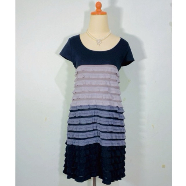 Dress pesta mewah midi motif polos basic bahan polyester model rok umpak umpak branded warna gradasi