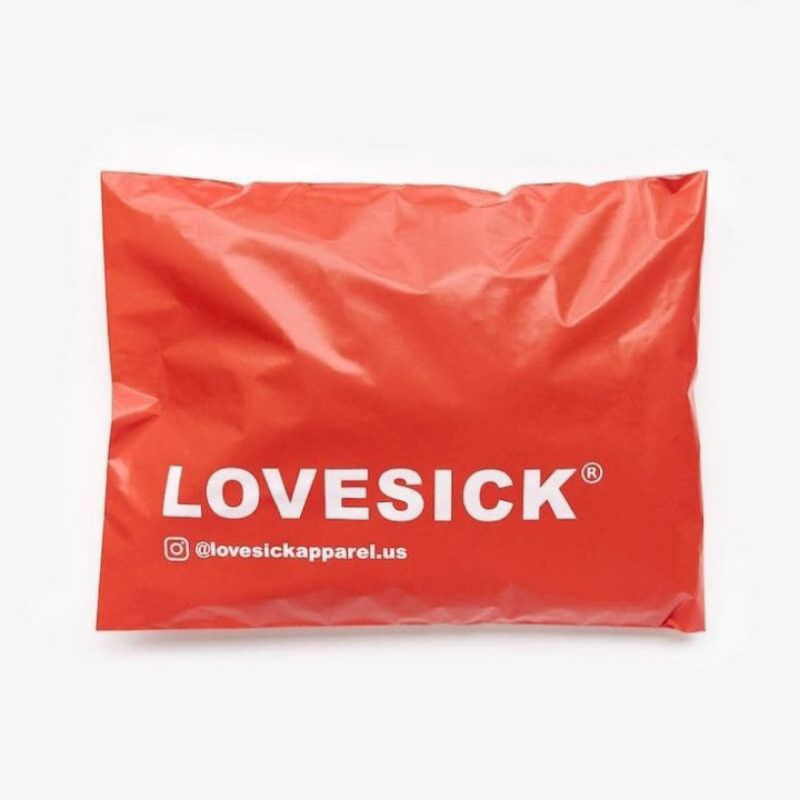 

COSTUM SABLON POLYMAILER PLASTIK PACKING ORANGE GLOSSY PREMIUM MURAH