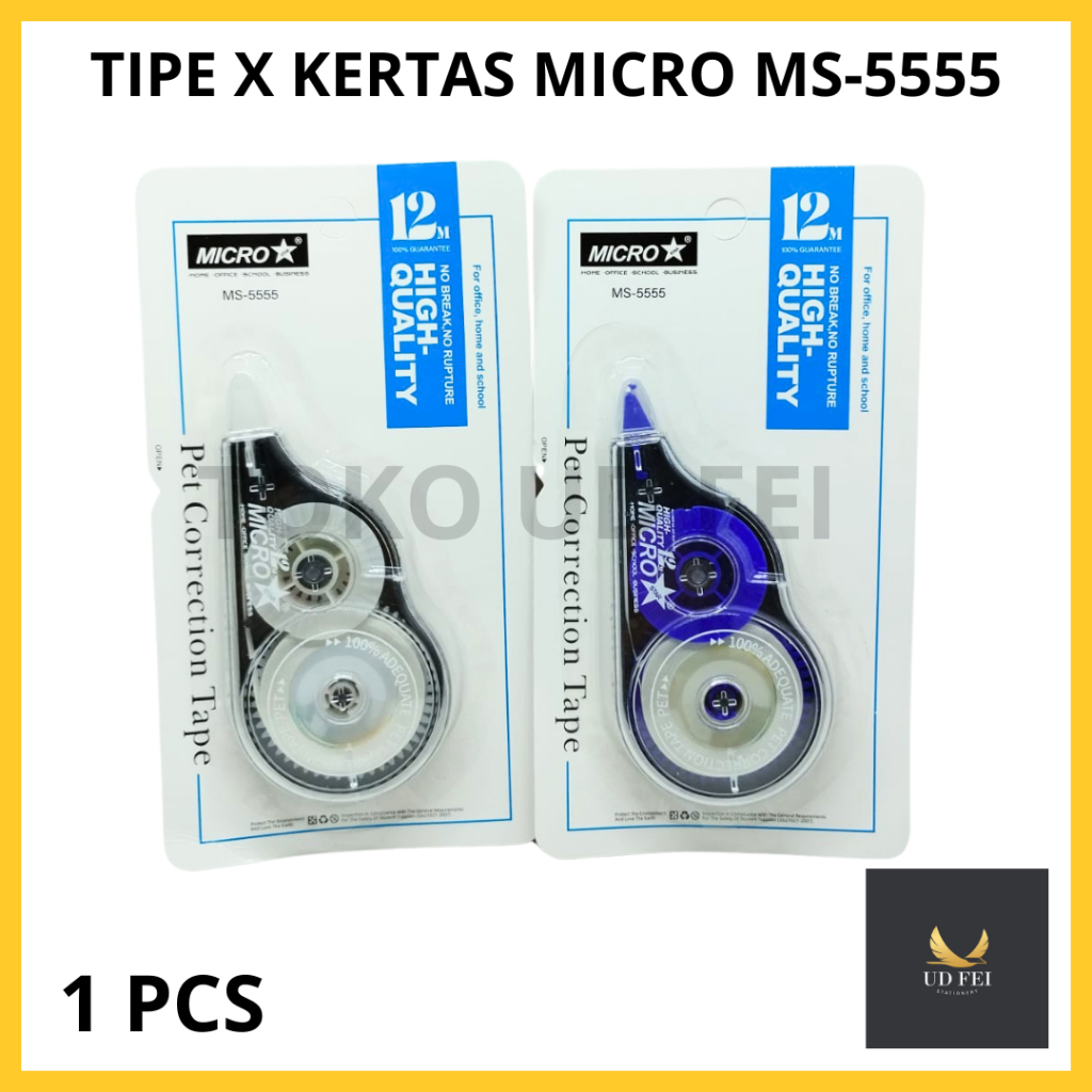 

(1 PCS) Tipe X Micro 5555/ Stipo Micro/ Stipo Kertas Polos/ Corection Roll Micro