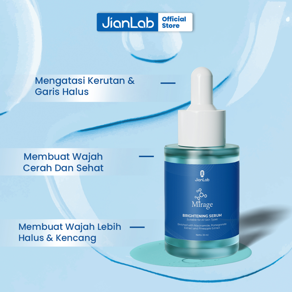 Jianlab Mirage | Buat Wajah Tampak Putih, Cerah & Anti Penuaan Dini
